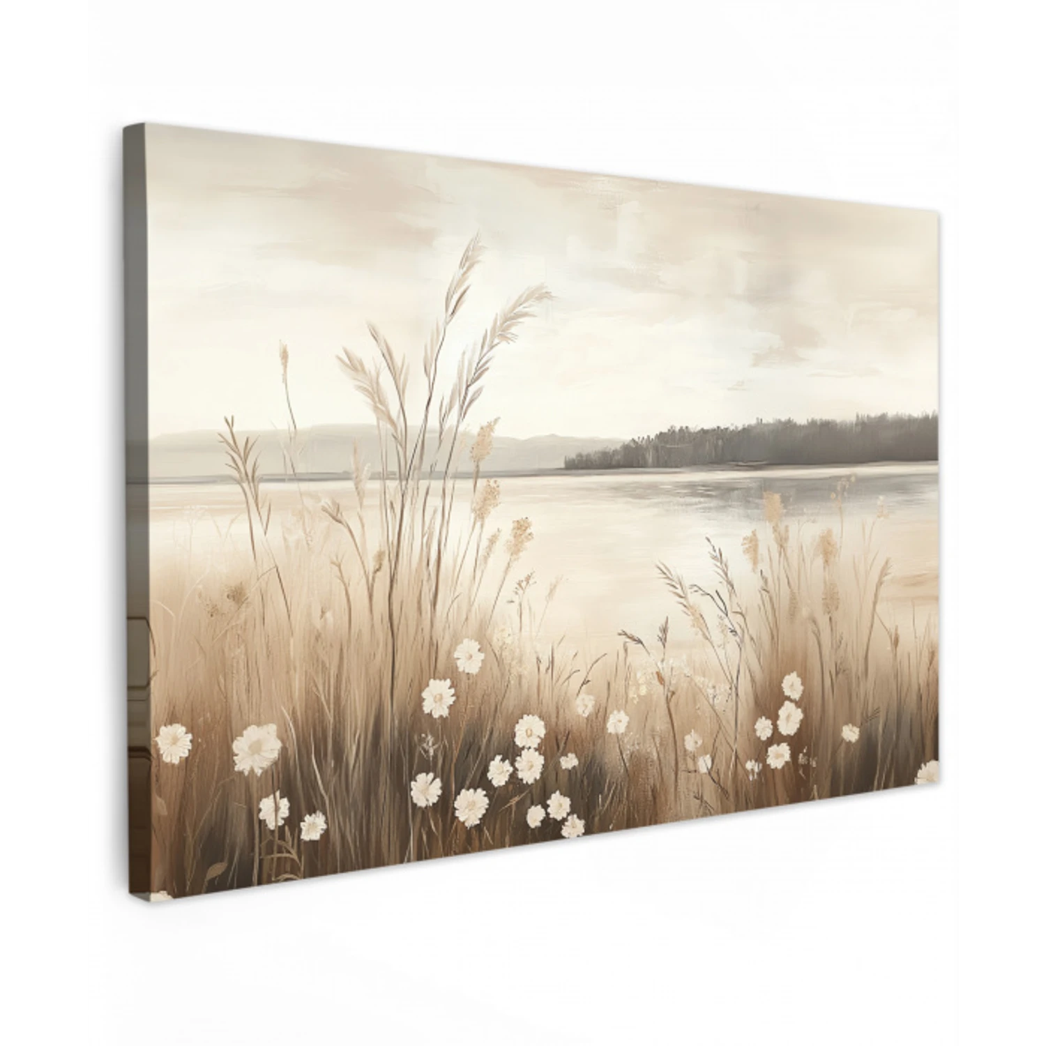 Meer - Water - Natuur - Beige canvas 2cm klein -z3d