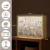 Bloemen - Roze - Modern - Beige Light Box met batterij (Wandlamp) middel -USP_websiteoverzichtNL