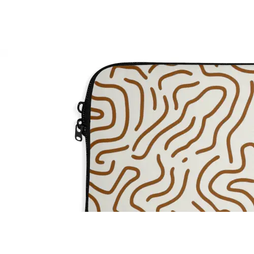 Minimalistisch - Patroon - Terracotta laptophoes neopreen klein 279 -detail