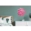 Roze - Schuim - Bubbels Wandcirkel aluminium klein -slaapkamer
