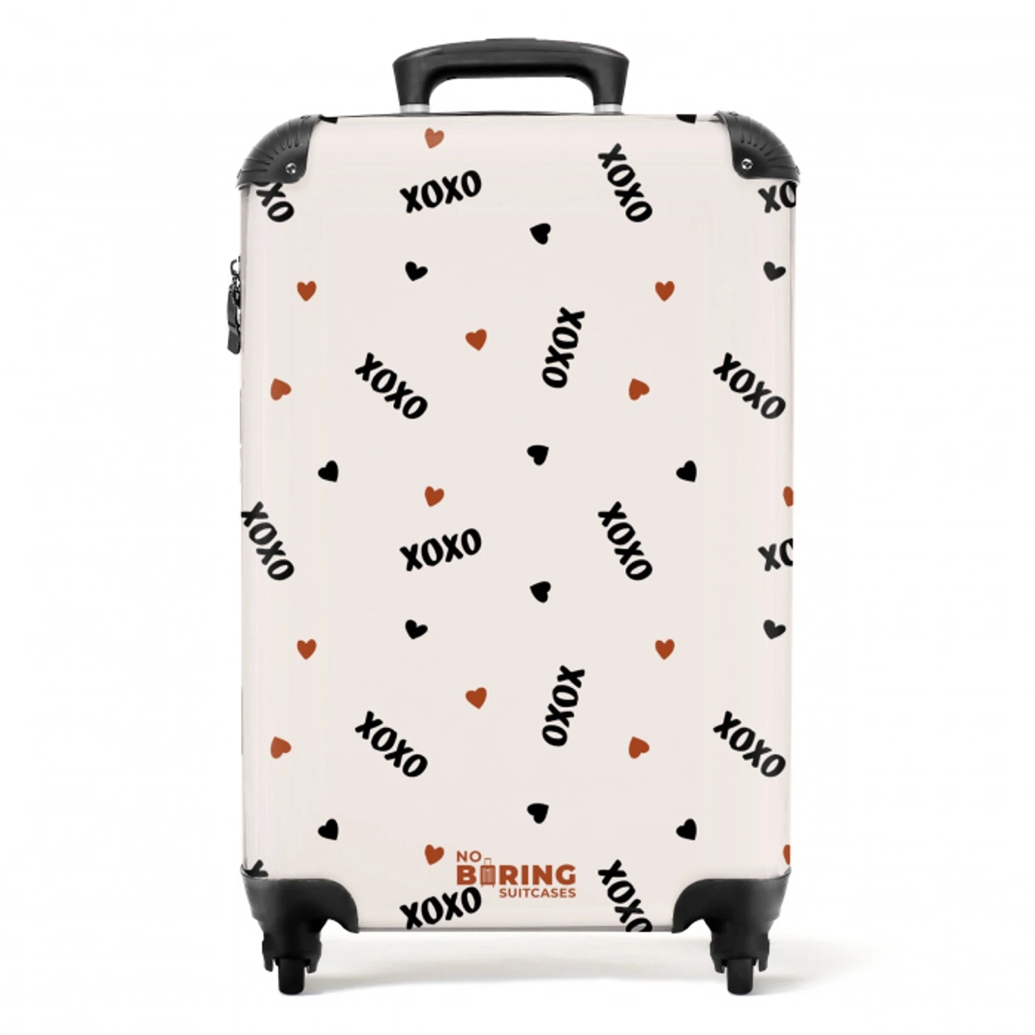 XOXO op beige NBS - Handbagage koffer - Volwassenen Unisex middel -productfoto_recht