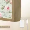 Rozen - Vogels - Pastel - Kleurrijk Light Box met batterij (Wandlamp) middel 907 -USP_websiteoplaadbaarNL