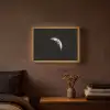 Maan - Hemel - Zwart - Schaduw Light Box met batterij (Wandlamp) middel -sfeer4