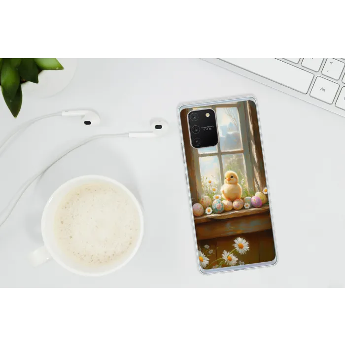 Kuiken - Raam - Paaseieren Telefoonhoesje Samsung Galaxy S10 Lite klein -oordopS10Lite