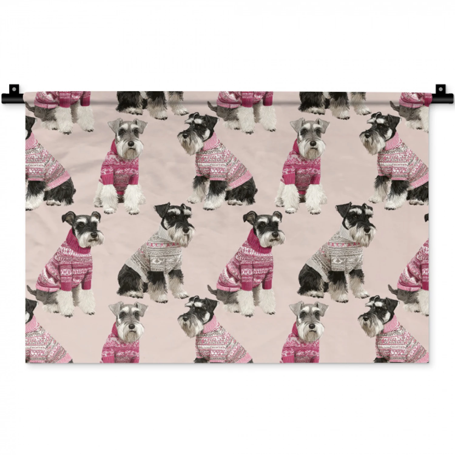 Honden - Truien - Rood Wandkleed katoen klein 269 -zz3d