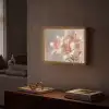 Lelies - Meeldraden - Roze - Wazig Light Box met batterij (Wandlamp) middel -sfeer1