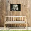 Cheers - Wijn - Zwart - Wit Tuinposter op houten frame 2 cm dik klein -sfeer4