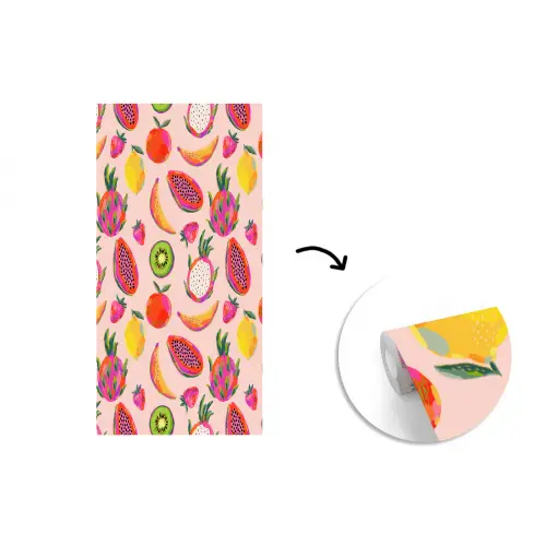 Roze - Kleuren - Fruit - Patroon fotobehang vinyl groot 64 -3d