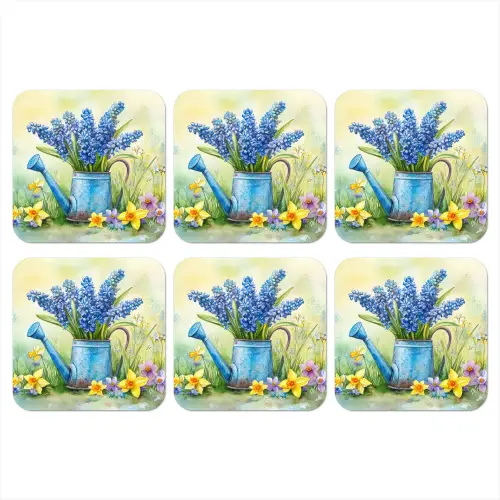 Gieter - Lavendel - Bloesems onderzetter kurk middel -3d