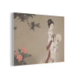 Vrouw - Azië - Kunst - Beige PET vilt klein -3d