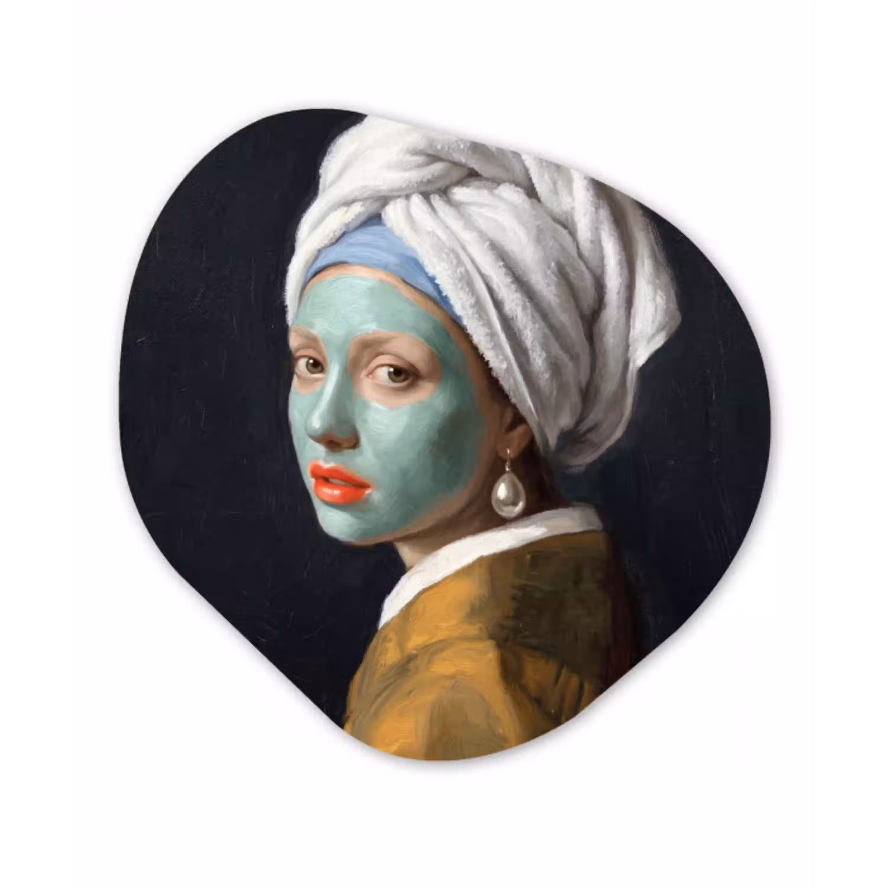 Iconisch - Modern - Kleurrijk Wandcirkel Organisch Forex 3mm klein -3d