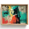 Klassiek - Pareloorbel - Streetartstijl - Kleurrijk Dienblad Rechthoek middel -z3d_shopping