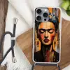 Portret - Vrouw - Bloemen Hoesje iPhone 16 Pro Max met koord klein -sfeer4