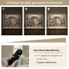 Leeuw - Wilde dieren - Planten - Natuur - Bloemen Light Box met batterij (Wandlamp) middel -USP_dimbaarNL