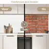 Rood - Bakstenen - Muur - Beschadiging keuken achterwand 2 middel 871 -voor-na2_NL