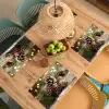 Dennenappels - Kerstsfeer - Bruin - Groen Placemat vinyl groot -zzsfeer5_Kitchenyeah-website