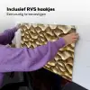 Abstract - Antiek - Goud Inductie beschemer met haakjes klein 777 -ky-ophangen-nl
