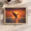Walvis - Zon - Zee Dienblad Rechthoek middel -USP_Formaat