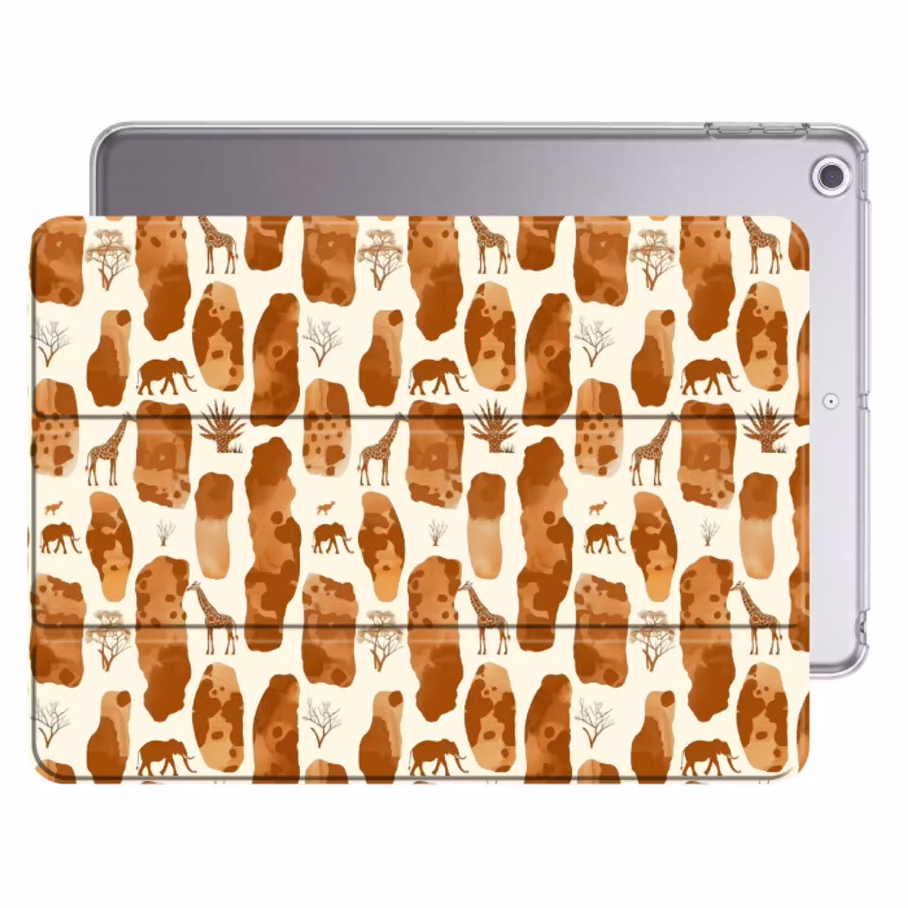 Terracotta - Safari - Dieren - Patroon Apple iPad 2017 middel 1172 -threedimensional_3d_global