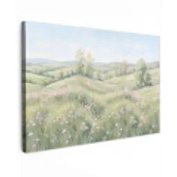 Bloemen veld - Bloemen - Groen canvas 2cm klein -z3d