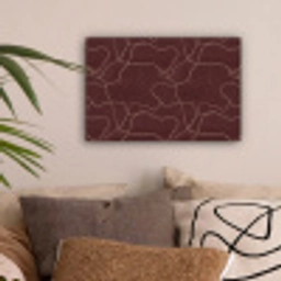 Abstract - Modern - Bruin canvas 2cm klein 34 -sfeer1