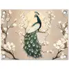 Pauw - Tak - Bloemen tuinposter los doek klein -3d