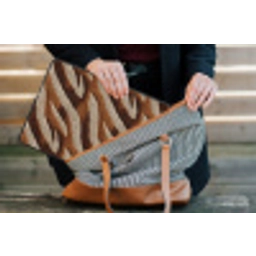 Zebra - Patroon - Bruin laptophoes neopreen klein 279 -tas