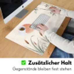 Minimalistisch - Bamboe - Groen Muismat XXL klein -ysfeer3_duits