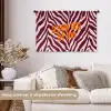 New era - Bordeaux - Zebraprint Wandkleed katoen middel -sfeer1