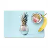 Blauw - Ananas - Disco - Discobal Placemat vinyl groot -zzzproduct_Kitchenyeah-website