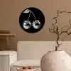Kers - Luxueus - Metallic Wandcirkel behangsticker klein -sfeer1