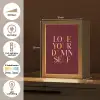 Love your damn self - Kleurrijk - Bordeaux Light Box met kabel (Tafellamp) klein -USP_NL