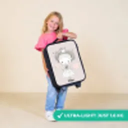 Prinses met krulletjes Kinderkoffer - Zwart klein -sfeer2_UK