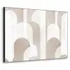 Abstracte bogen - Modern - Beige Textielframe - compleet frame klein -3d