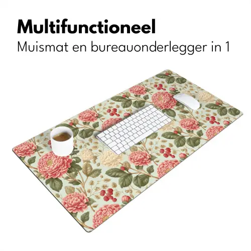 Klassiek - Botanisch - Veelkleurig Muismat XXL klein 681 -sfeer4