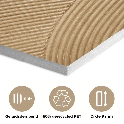Rotan print - Beige PET vilt klein -closeup_NL