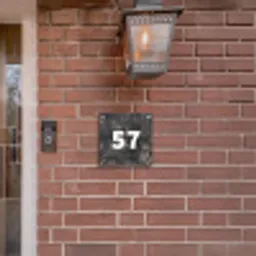 Verweerd metaal - Traditioneel Naambord Vierkant klein -sfeer7-XS