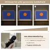 Vorm - Rond - Minimalistisch - Blauw Light Box met batterij (Wandlamp) middel -USP_dimbaarNL