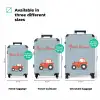 Rode trekker blauwe achtergrond NBS - Handbagage koffer - Kinderen Unisex middel zzzzzzVergelijking_3EN