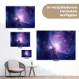 Ruimte - Sterren - Kleurrijk tuinposter los doek klein -Xsfeer9_DE