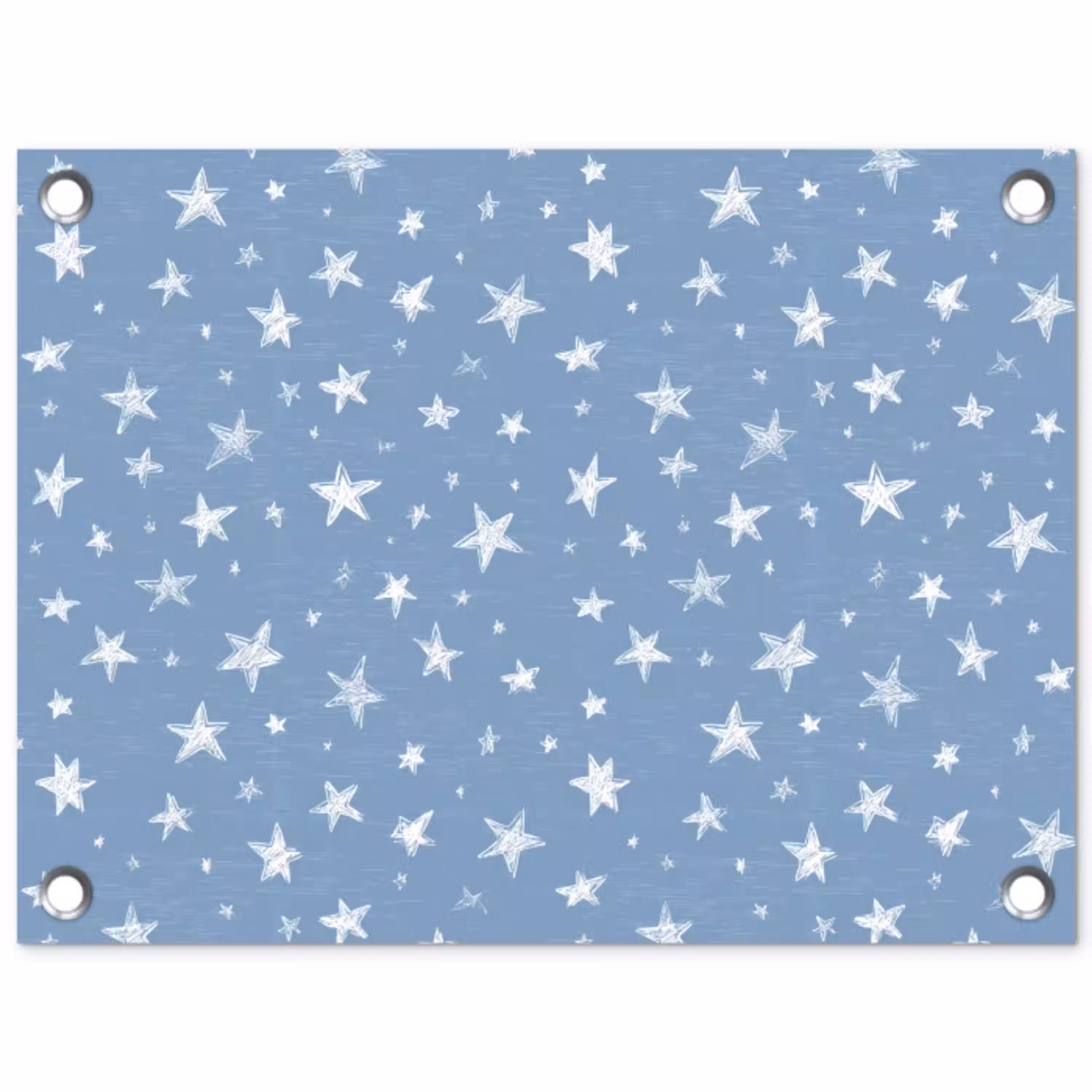 Sterretjes - Patroon - Blauw tuinposter los doek klein 239 -3d