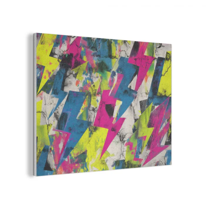 Bliksemschichten - Patroon - Marmer - Kleuren PET vilt klein -3d
