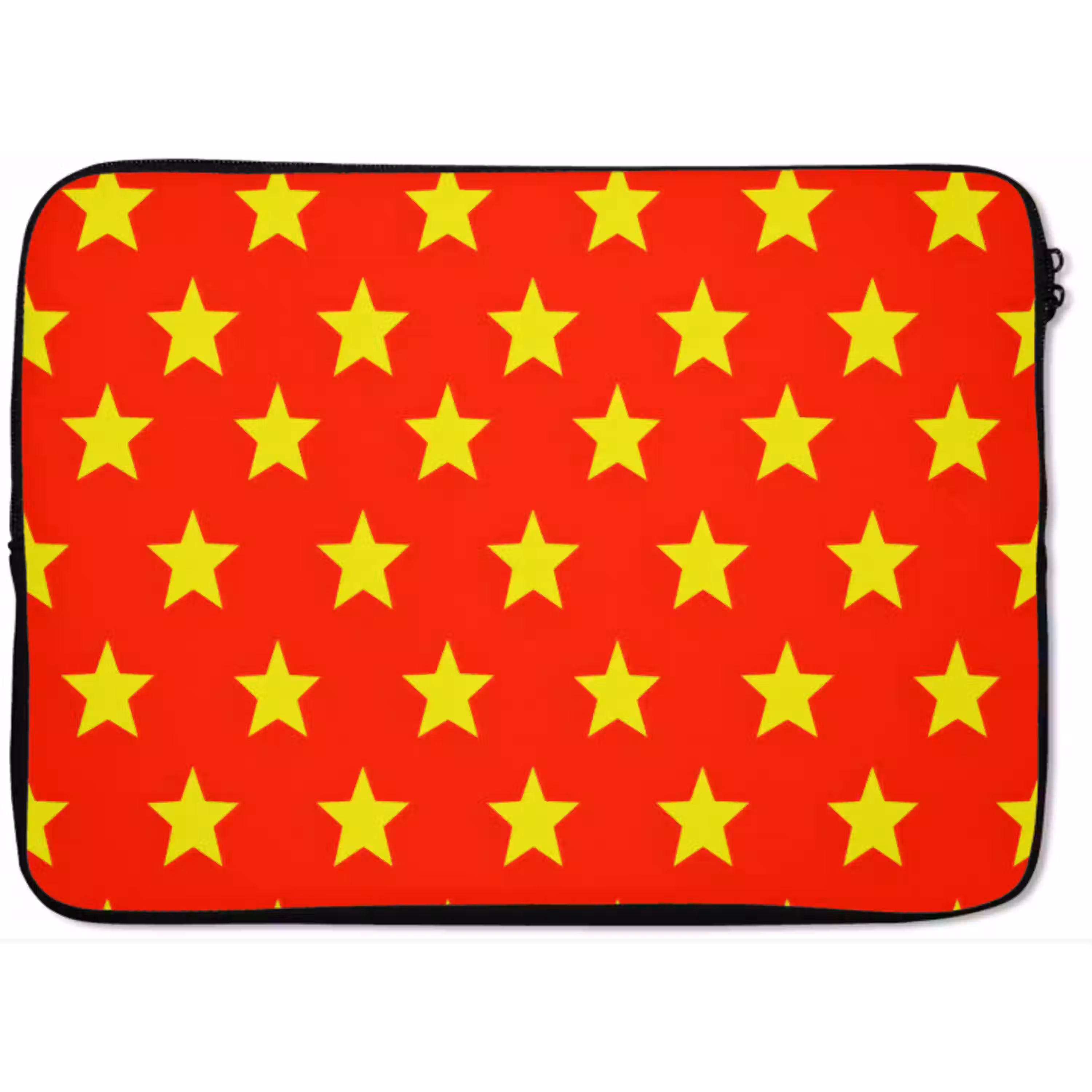 Ster - Patroon - Geel laptophoes neopreen klein 279 -zkaufland3dotto