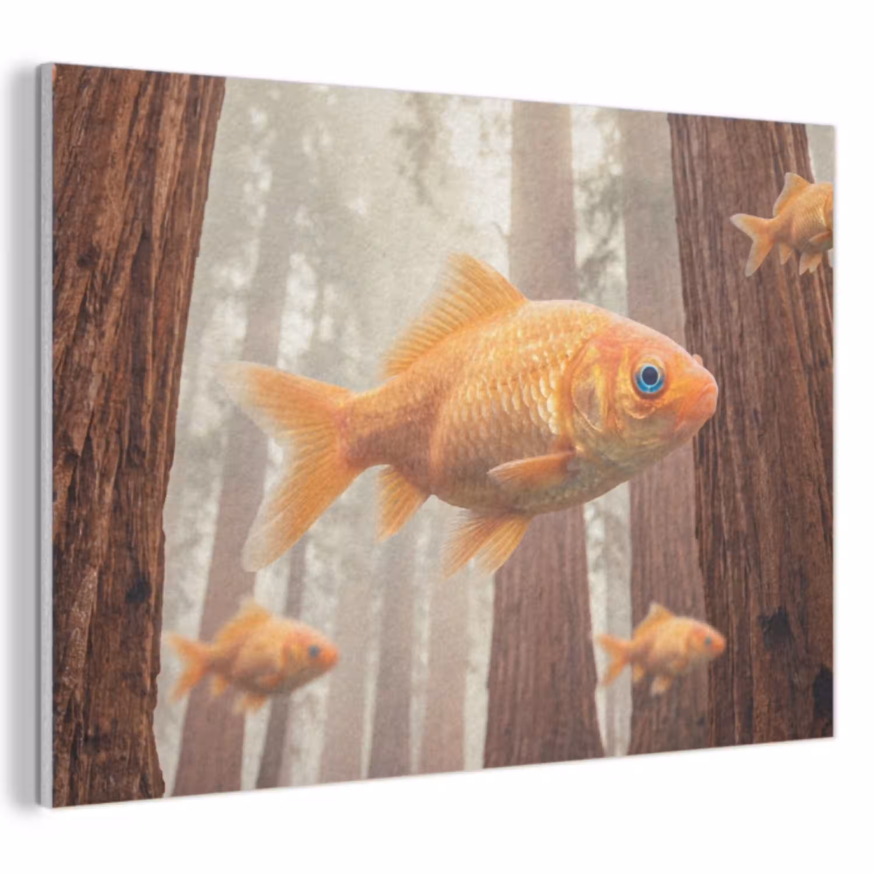 Vis - Bos - Fantasie PET vilt klein -3d