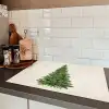 Kerstboom - Groen - Kerstmis - Feestdagen Inductie beschermer vinyl 3mm klein -sfeer3