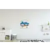 Landschap - Winter - Sneeuw textielposter latten blank klein -kinderkamer