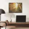 Bos - Herfst - Zon - Landschap - Natuur - Bomen - Bladeren PET vilt klein -sfeer5