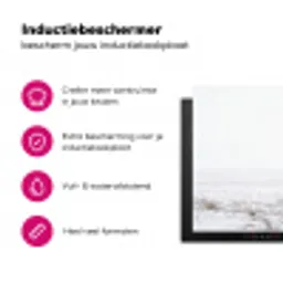 Rendier - Gewei - Sneeuw - Winter Inductie beschermer vinyl 3mm klein -wsfeer2_website