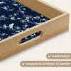 Grafisch - Bloesemtak - Blauw Dienblad Rechthoek middel 911 -USP_HandgreepNL
