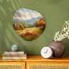 Landschap - Illustratie - Natuur Wandcirkel Organisch Forex 3mm klein -sfeer2